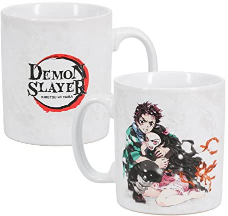 Demon Slayer Riesiger Keramik-Kaffeebecher, 300 ml (10 fl oz), Offiziell lizenziertes Anime-Merch