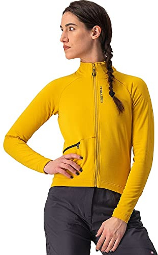 CASTELLI Women's UNLTD Trail W JRS Sweatshirt, Goldenrod/dunkelgrau, M