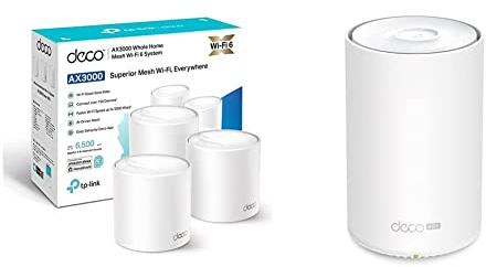 TP-Link Deco WiFi 6 Mesh AX 3000Mbps Deco X50(3-Pack) - Système WiFi 6 & Routeur 4G SIM - Box 4G+ LTE Cat.6 300 Mbps - Mesh WiFi 6 AX 1800 Mbps - Couverture WiFi 200㎡