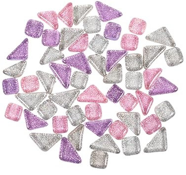 EXCEART 1packung Mosaiksteine Aus Kristall Unregelmäßige Form Glitzernde Glassteine Bastelmaterial Für Kreative Projekte Geeignet Für Bilderrahmen Tassen Und Dekoration