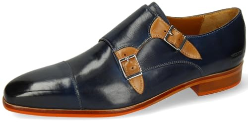Melvin & Hamilton Lewis 52, Mocassino Monk-Strap Uomo, Blu, 44 EU