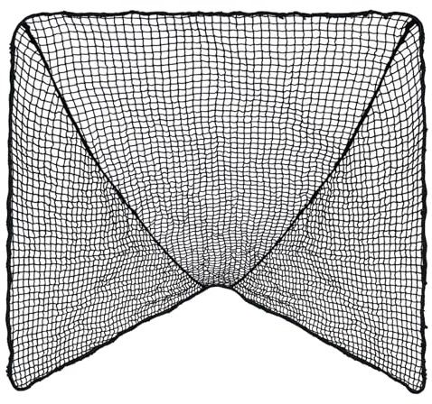 Aoneky Lacrosse-Netz – passend für 1,8 m x 1,8 m x 2,1 m große Tore – 50 Bungee-Seile im Lieferumfang enthalten