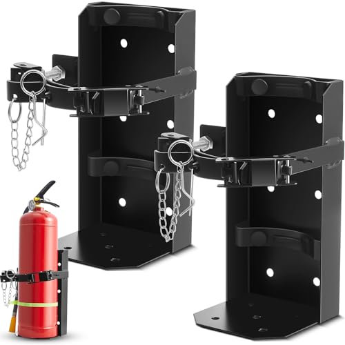 Zonon Robuste Feuerlöscher-Halterung, Metall, Wandhalterung für Zuhause, Auto, LKW, Mini, klein und mittelgroß, Schwarz (passend für 4,5 kg Feuerlöscher)