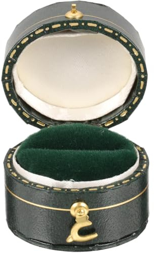 PACKOVE Tragbare Ringbox Vintage Stil Kompakte Schmuckaufbewahrung Für Verlobungsringe Hochzeit Organizer