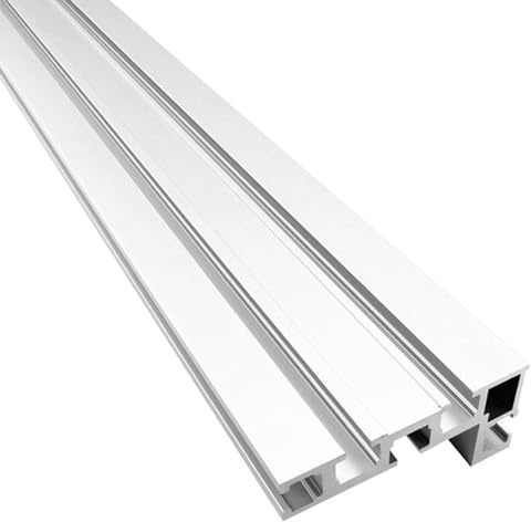 T Nut Schiene Gehrungsschiene, 75 Typ Aluminium 1000MM T Schienen | T-Nut Führungsschiene, DIY T-Nut Gehrungsschienenlehre, Holzbearbeitungs-Tischkreissäge Mini-T-Schiene für Zaunbefestigung