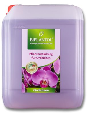 BIPLANTOL® Orchideen - (5L) anwendungsfertig - Natürliche Orchideenpflege für vitale, blühfreudige Pflanzen - Fördert Blütenbildung, erhöht Luftfeuchtigkeit - Made in Germany