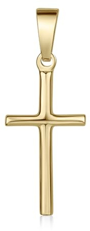 Kreuz Anhänger Silber 925 24mm lang in 3 Farben wahlweise mit Kette KA-305 | inkl. Schmuck Box Made in Germany von MATERIA by Matthias Wagner
