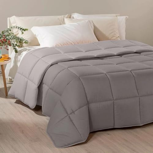 Caleffi - Piumone Matrimoniale Invernale 260x265 cm - Trapunta Matrimoniale Invernale per Inverno e Mezza Stagione - Copriletto in Microfibra Caldo e Morbido - Piumino Autunnale Made in Italy
