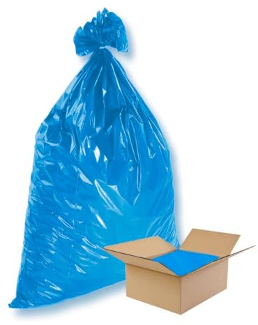 VEPATIM 50 LDPE-Seitenfalten-Müllsäcke 240 L 650 + 550 x 1350 mm Typ 100 = 85 my