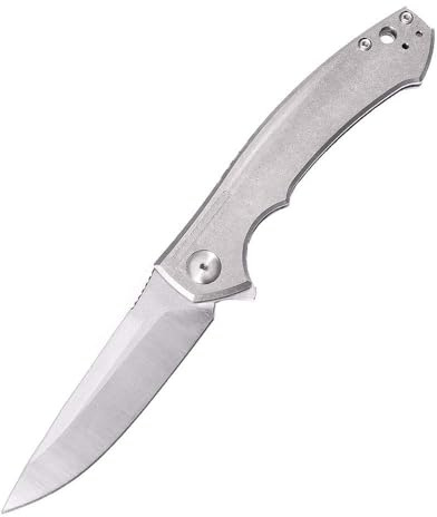 Joa Leicht taschenmesser Titan klappmesser Klein Outdoor EDC Messer Multi Jagdmesser D2 Einhandmesser Neck knife Messer hochwertige faltmesser,Geschenke für Männer