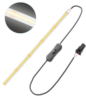 3D-Drucker-Zubehör 24V COB-Lichtleisten-Kit für Bambu Lab A1 Zubehör: COB-Lichtleiste mit Schalter, flexibles gleichmäßiges Licht mit hoher Dichte (nur für Bambu Lab A1)