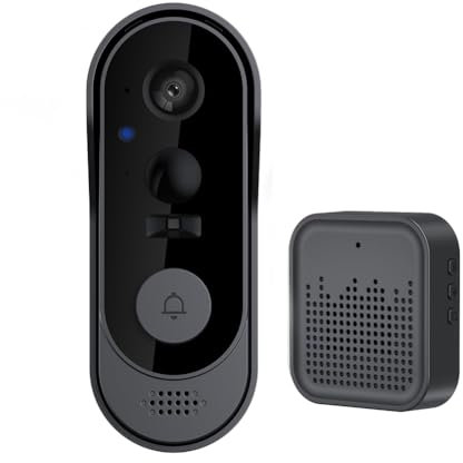 Sctecoau Telecamera WiFi per Campanello con Visione Notturna, Rilevamento del Movimento e Chiamata Video Remota per Casa, Appartamento, Spioncino Porta.