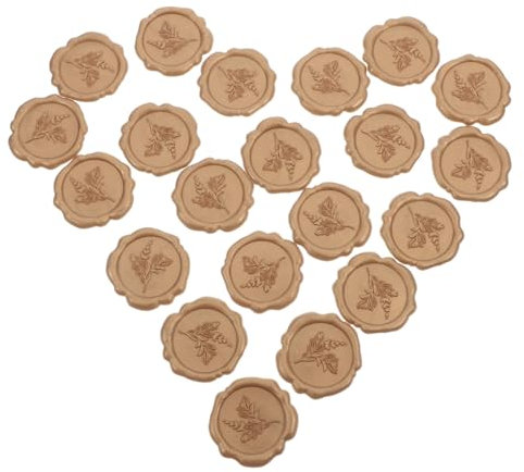 Gadpiparty 25stücke Selbstklebende Wachssiegel Für Umschläge Briefe Und Karten Mit Vintage-rosmarinmuster Passend Für Hochzeiten Feiertage Und Geschenksiegel Karton Papier Glas Und Stoff