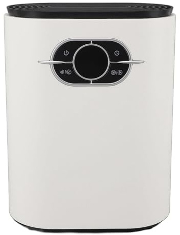 Generic Small Dehumidifier Efficient Dehumidifier for Home with Drain Hose, 1.2L Quiet for Bedroom Basement Living Room Hotel, White Color (UK Plug)