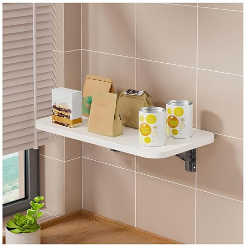 Platzsparender Wand-Klapptisch, multifunktional, Küche, Esstisch, Schreibtisch, kompakt, faltbar, Arbeitsplatz für Zuhause, Büro, Größe 80 x 30 cm