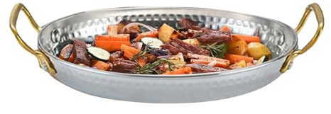 Bkljkf Plats De Service,Plats De Présentation Avec Poignées Pour Repas - Plateau Résistant À La Chaleur Pour Cuisine Maison Service Viande Fruits De Mer