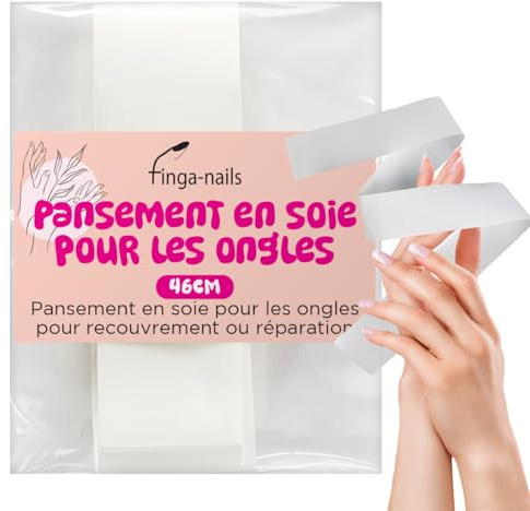 46 cm Nagelfolie – Transparente Nagelreparatur für Eingerissene Nägel und Beschädigungen am Nagel – Temporärer Maniküre-Schutz für Naturnägel und Nagellack – Mit Anleitung