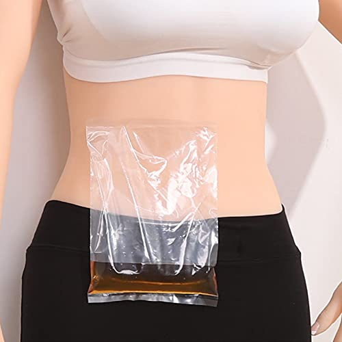 bolsas de estoma, 60 bolsas de colostomía, bolsa fístula simple, drenables una pieza for el cuidado del estoma ostomía e ileostomía, recortables