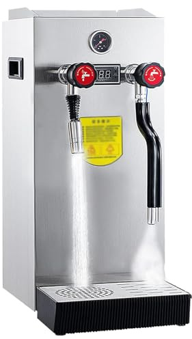 Schiumatore per latte, macchina per schiuma di latte elettrica multiuso, commerciale, a vapore, macchina automatica per schiuma di latte in acciaio inossidabile