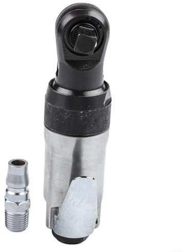 Clé à cliquet pneumatique de 6,35 mm ou 0,95 cm, outil à tige droite à entraînement carré réversible pour espaces restreints, couple de 4,9 m, 300 tr/min, air de 3,0 CFM (0,9 cm UE)