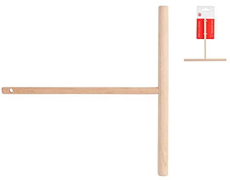 Home Rateau à Crêpes, Bois, 18 cm, Marron