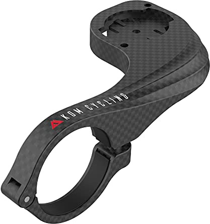 KOM Cycling Garmin Fahrradhalterung mit Karbonoberfläche für Garmin Edge Fahrradcomputer, Fahrradhalterung für Garmin Edge 530, Garmin 830 und andere Garmin-Modelle