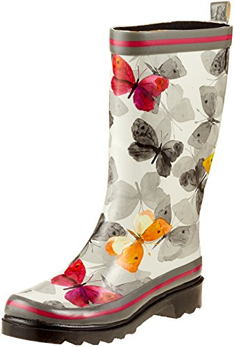 Beck Femme Schmetterlinge Bottes bottines de pluie, Multicolore, 38 EU