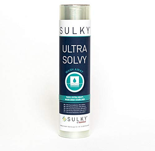 Sulky Ultra Solvy extra Starke wasserlösliche Folie transparent (transparent, 25 cm x 5 m)