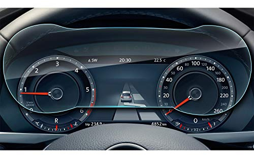 2018 Tigu-an 12.3-inch Volkswagen digital cockpit screen protector, YEEPIN 9H HD transparent anti-fouling tempered glass protective film