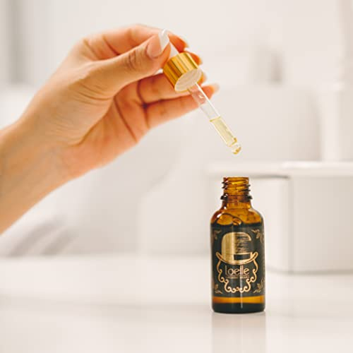 Loelle - Aceite para Barba 100% Natural Apto para Pieles Sensibles - Aceite Suavizante para Barbas con Aceites de Argán y Jojoba - Crema Facial Perfumada - Hecha en Marruecos, Perú e Italia (30ml)