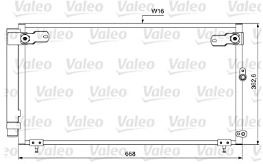 VALEO Condensatore, Climatizzatore 814047
