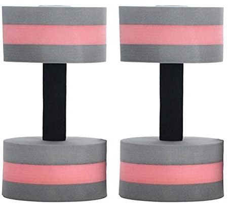 BESPORTBLE 2Pcs Wasserübung Hanteln Aqua Fitness Hanteln Übung Hand Bars Wasser Fitness Übungen Ausrüstung für Wassergymnastik (Grau Rot)