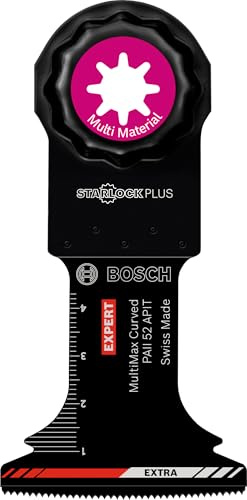 Bosch Accessories 1x Sägeblatt Expert MultiMax PAII 52 APIT (für Edelstahlbleche, Breite 52 mm, Zubehör Multifunktionswerkzeug) | für Edelstahlbleche, Faserkunststoffe GFK, CFK, Breite 52 mm, Professional Zubehör Multifunktionswerkzeug