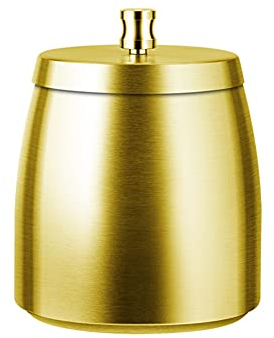 Uposao Vertical Ashtray with Lid Wind Stainless Steel Ashtray Table Non-slip Ashtray with Arc Cigarette Holder with Anti Scratch Base for Garden, Office Household, Gift Idea