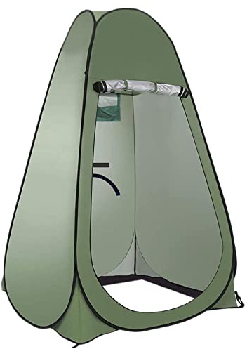 Petgin Pop Up Umkleidekabine Sichtschutz Zelt - Instant Portable Outdoor Duschzelt Camping Toilette Regenschutz für Camping & Strand mit Tragetasche - Armeegrün
