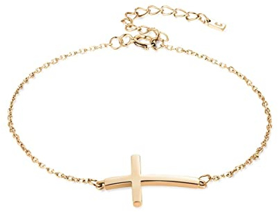 MARLION JEWELS Silber Armband für damen mit einem zarten Kreuz. Armband silber damen für Frau, Mädchen ideal für Valentinstag und Muttertag Geschenk, Geburtstag... Schmuck damen armbänder
