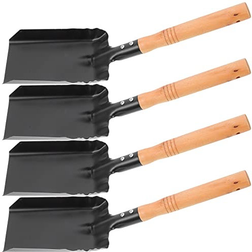4 Piezas Pala De Chimenea Parrilla De Barbacoa Paleta De Chimenea Pala De Ceniza De Parrilla Cubierta De Chimenea Para Chimenea Interior Palas Caseras Fireplace Portátil Haya Horno