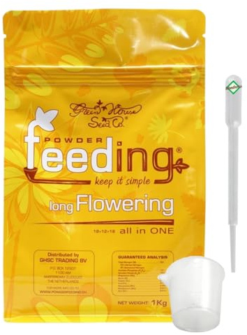 Weedness Green House Feeding Long Flowering 500 Gramm - NPK Dünger Grow Anbau Indoor Erde Flüssigdünger Organischer Bio
