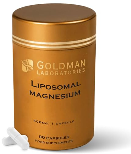 Magnésium liposomal - Goldman Laboratories - Complexe breveté - Bioavailability maximale - Immunité, fatigue, os, dents, muscles - 90 capsules - Libération lente