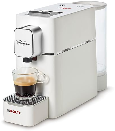 Polti Coffea S15W, Macchina per Caffè Espresso, Compatibile con Cialde E.S.E. 44 mm, Serbatoio 0.85L, Pressione Pompa 19 bar, Bianco