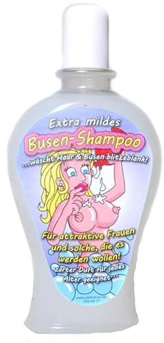 * Busen-Shampoo & Duschgel * als Scherzartikel und witzige Geschenkidee für Geburtstag und Party | Frauen Damen Schampoo Partygeschenk (Busen-Shampoo, 350ml)