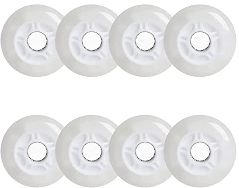 Inline Skate Rollen Inline Skate Räder Leuchtende 72 mm 76 mm 80 mm LED Blitz Ersatzräder für Inline Skates – leuchtet im Dunkeln 8er Pack