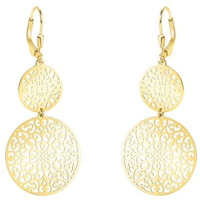 SOFIA MILANI - Orecchini da Donna in Argento 925 - Placcati in Oro - Orecchino a Perno ad Ornamento - E2550