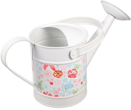 OFFSCH Gießkanne Klein Für Garten Handgießkanne Aus Eisen Tragbare Blumengießkanne Mit Ergonomischem Griff