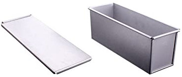 Moldes de pan antiadherentes con tapa, moldes de metal para tostadas, utensilios de cocina, bandeja para hornear pan y pastel