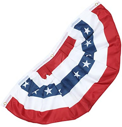 Yardwe 4stücke Teiliges Fächerform Patriotic Bunting Für Innen Außenbereich of July Party Dekoration Blauer Stern-streifen Gedenkflagge