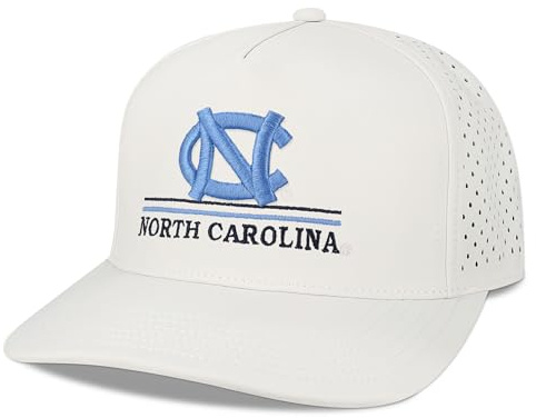 Legacy NCAA Officially Licensed Baseball Hat, North Carolina Tar Heels, Lightweight Cap for Men & Women, Cut Above Adjustable (Cut), White, One Size Fits Most, Snapback Closure