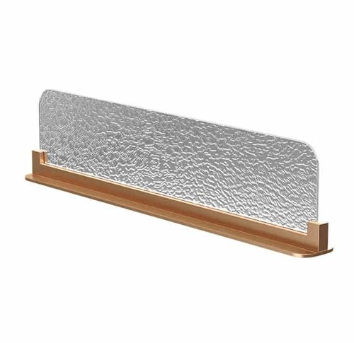 Restaurant-Trennwand, Glas-Restaurant-Trennwand, Halbwand-Trennwand Mit Niedrigem Zaun, Trennwand for Hotel-Trennwände(Color-1,120x25x4cm)