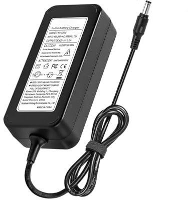 Nihalleuro Electric Scooter Charger 42V 2A Hoverboard Charger Replacement Power Adapter for 36V Lithium Battery Charger.