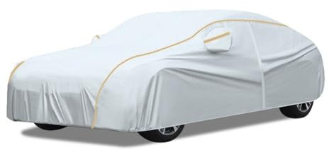 Telo Macchina Copriauto Per Porsche 911 Carrera, Copriauto Impermeabile E Coibentato, Garage Esterno In Tessuto Oxford Traspirante E Antivento Con Telone For Auto Con Cerniera(Silver)